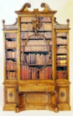 Chippendale "violin" bookcase